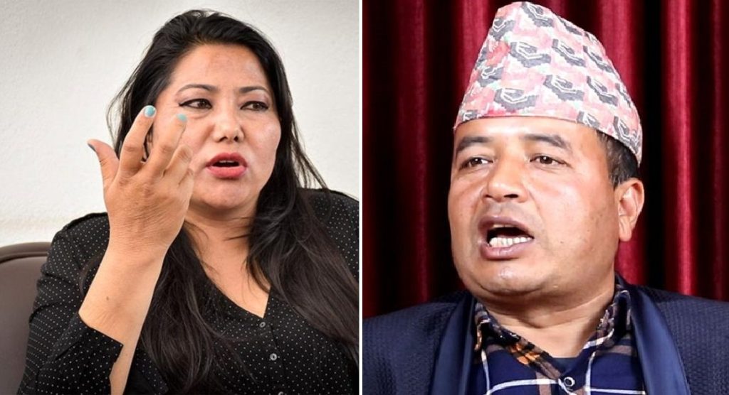महेश बस्नेतमाथि जेनजीले रङ फाल्दा रामकुमारी झाँक्री आक्रोशित