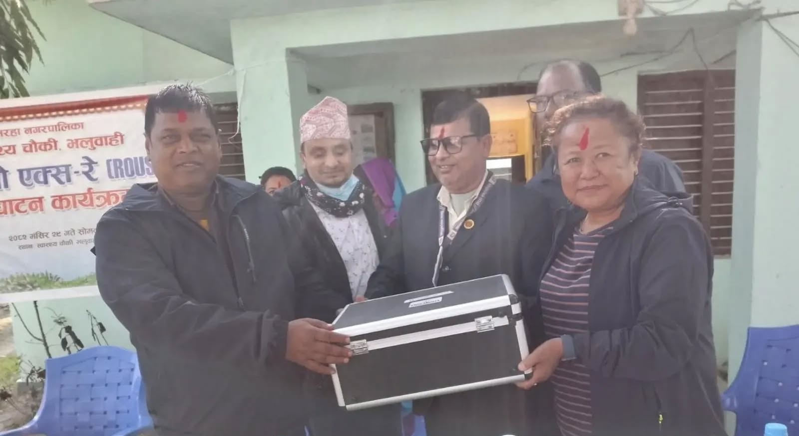 स्वास्थ्यचौकीलाई उपकरण सहयोग