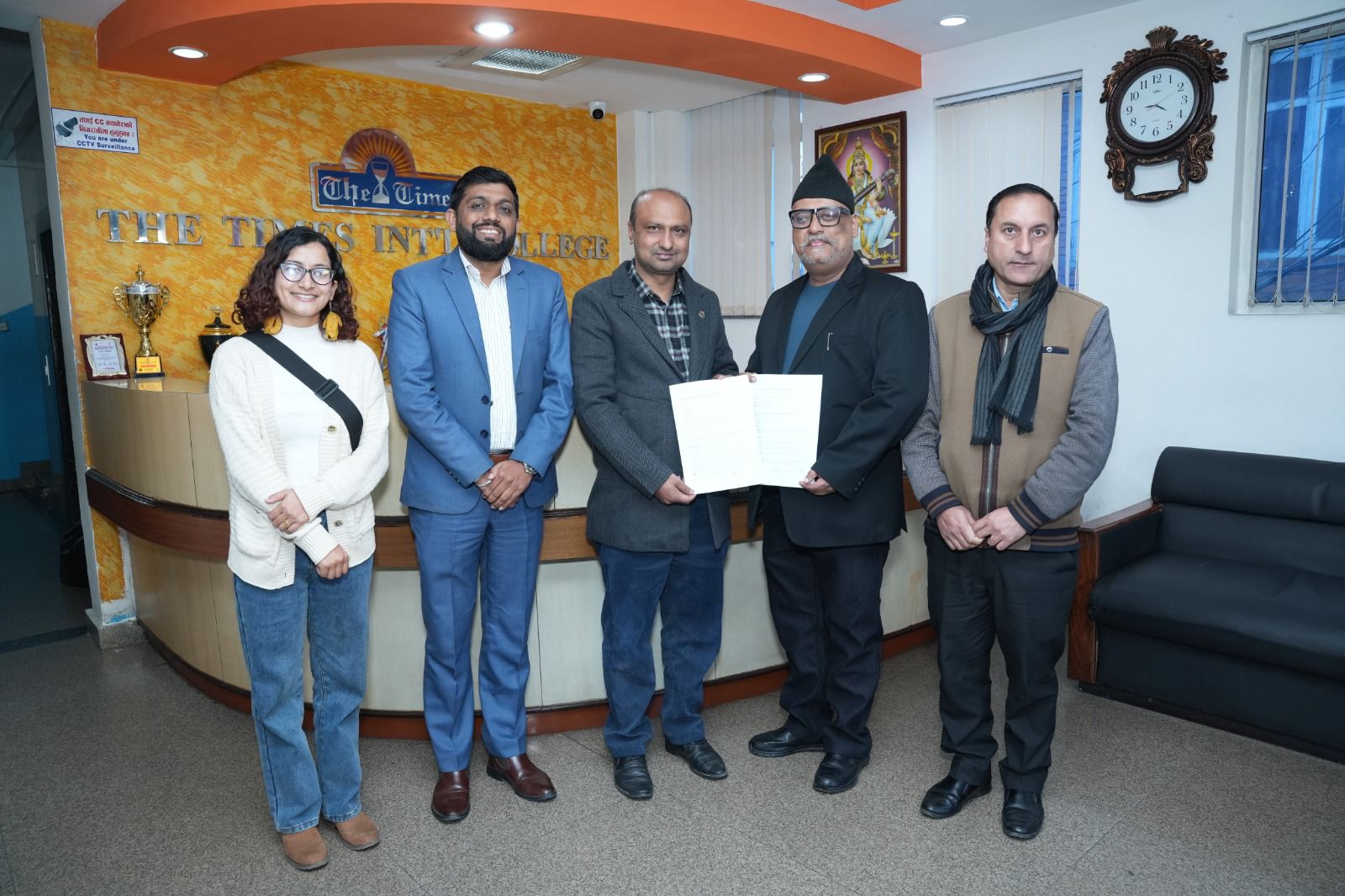 नेपालमा साइबर सुरक्षा शिक्षा प्रदान गर्नका लागि टाइम्स कलेज र वान कभरबीच सम्झौता