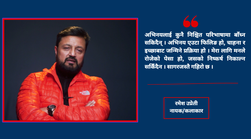 हरेक शुक्रबार कलाकारका लागि परीक्षा हो : रमेश उप्रेती