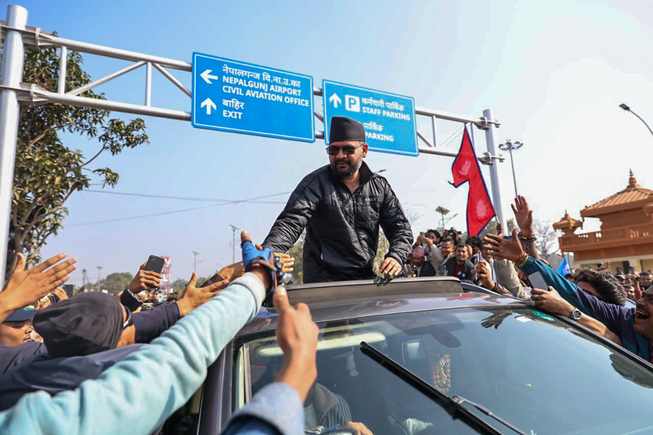 नेपालगन्जमा बालेनको भव्य स्वागत (भिडियो सहित)