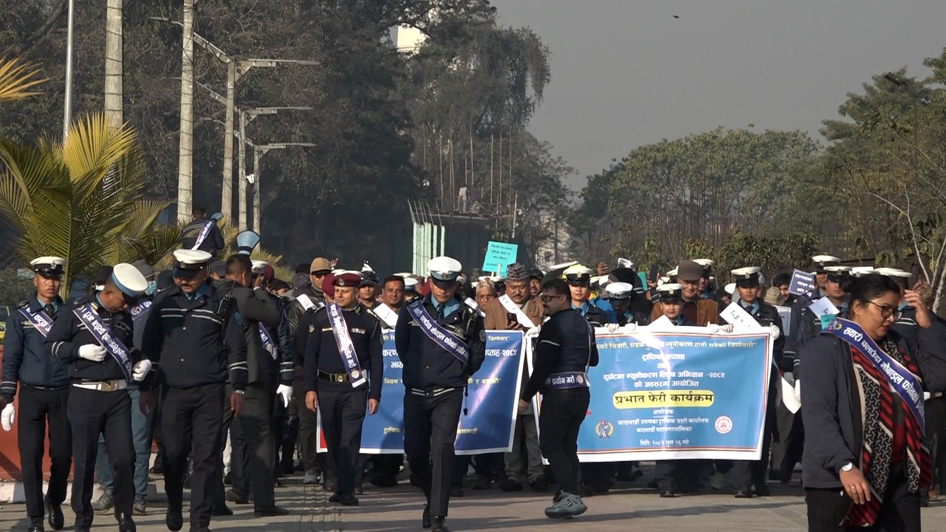 काठमाडौंमा ट्राफिक सप्ताहको उद्घाटन, सडक पूर्वाधारहरु पुनःनिर्माण नभएकोप्रति चिन्ता