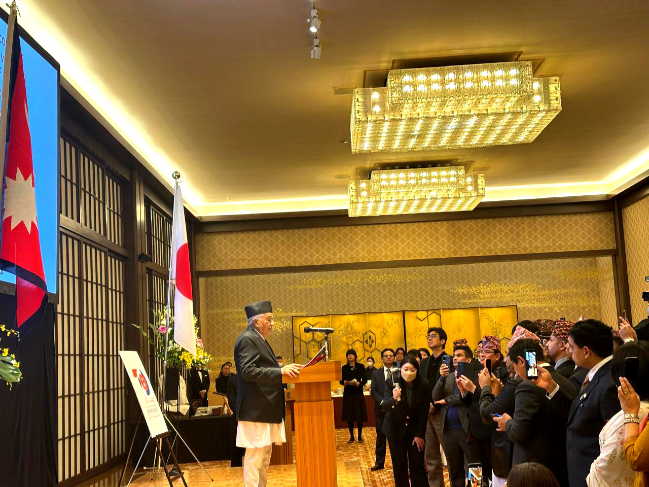 नेपालमा जापानी लगानीकर्तालाई आमन्त्रण गर्न चाहन्छौँः राष्ट्रपति पौडेल