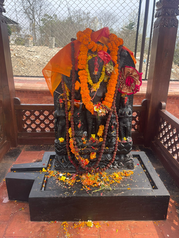 कीर्तिपुरको चारघरेमा भगवान् विष्णुको मूर्ति स्थापना