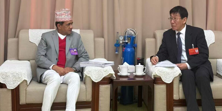 सिचाङका सभामुखसँग महावाणिज्यदूतको शिष्टाचार भेट