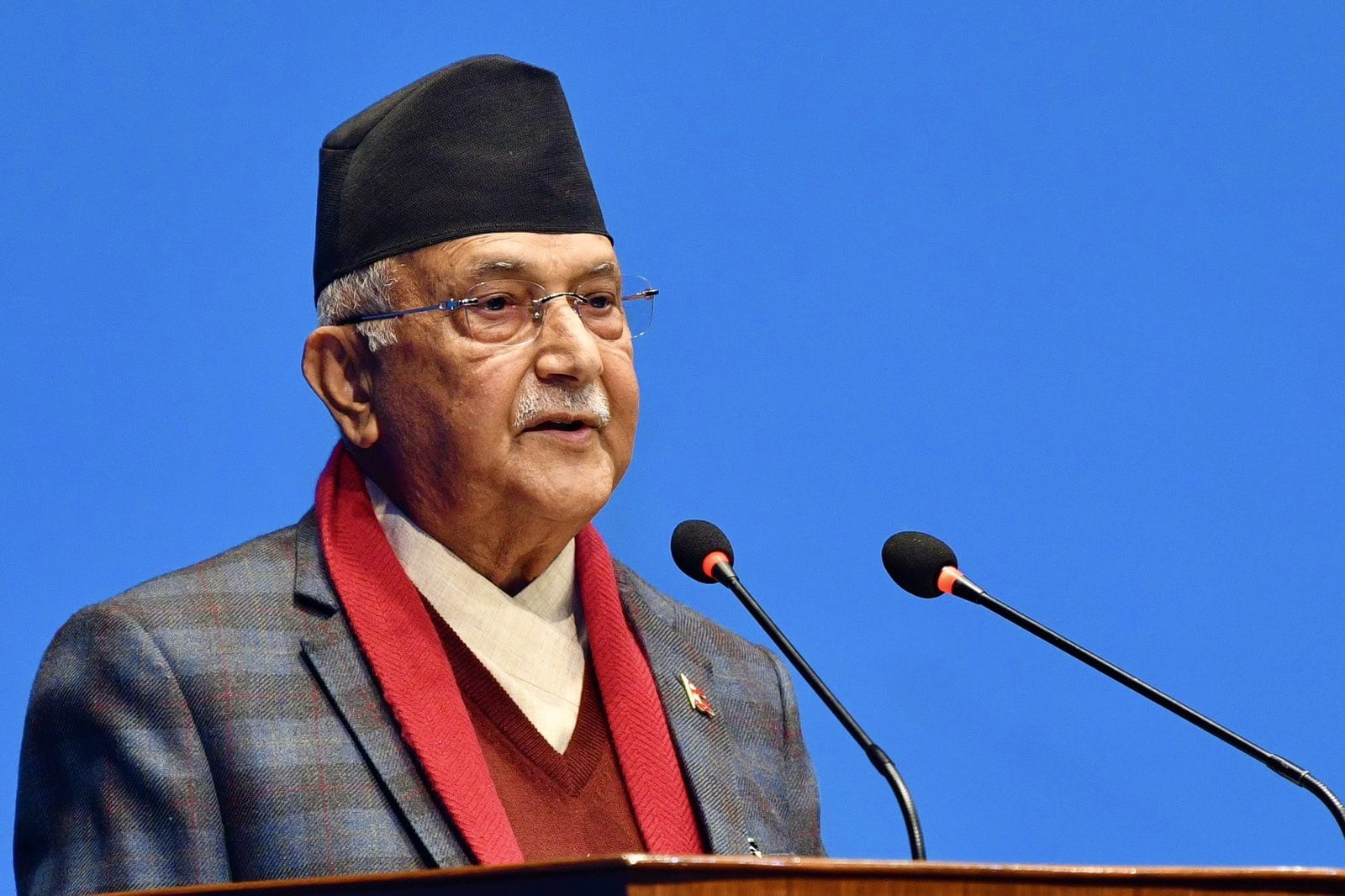 UML Chairperson Oli congratulates newly-appointed PM Shah   
