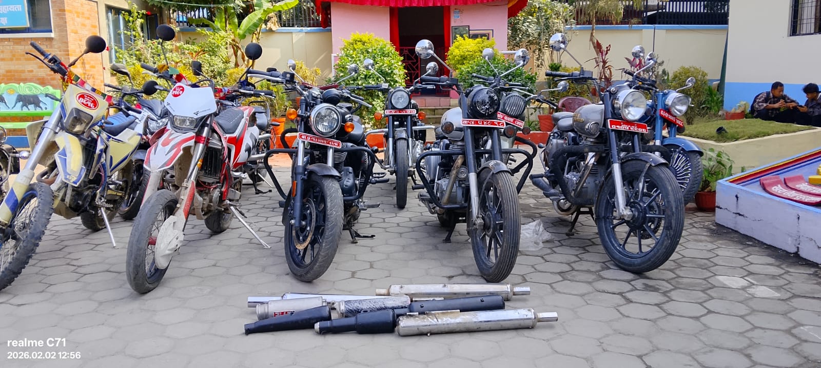 स्वरूप परिवर्तन तथा ध्वनी प्रदूषण गर्ने १२ मोटरसाइकल नियन्त्रणमा