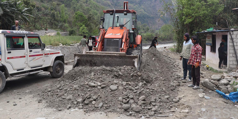 बजेट अभावमा म्याग्दीका बहुवर्षीय सडक आयोजना प्रभावित