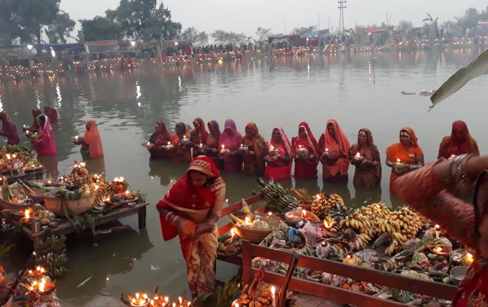 सुनसरीमा हर्सोल्लासका साथ चैती छठ