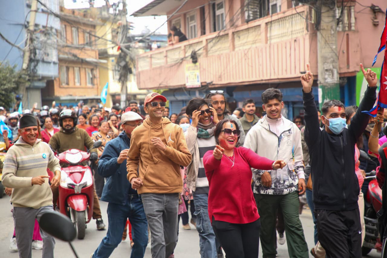 काठमाडौं–१ मा रञ्जुको विजयी र्‍यालीका दृश्यहरु