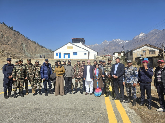 निर्वाचन तयारीबारे जानकारी लिन कर्णालीका प्रमुख सचिवसहितको टोली डोल्पामा