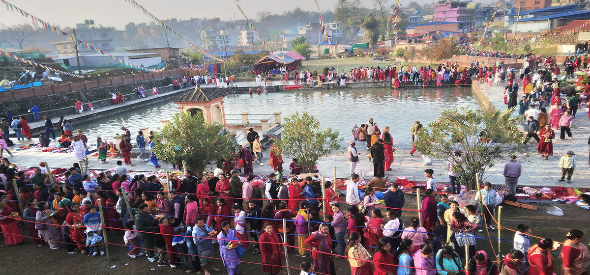 टोखामा सपनतीर्थ मेला सुरु, बिहानैदेखि भक्तजनको घुइँचो