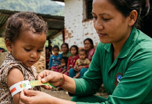 बालबालिकाको पाखुरा नाप्ने अभियान सुरु