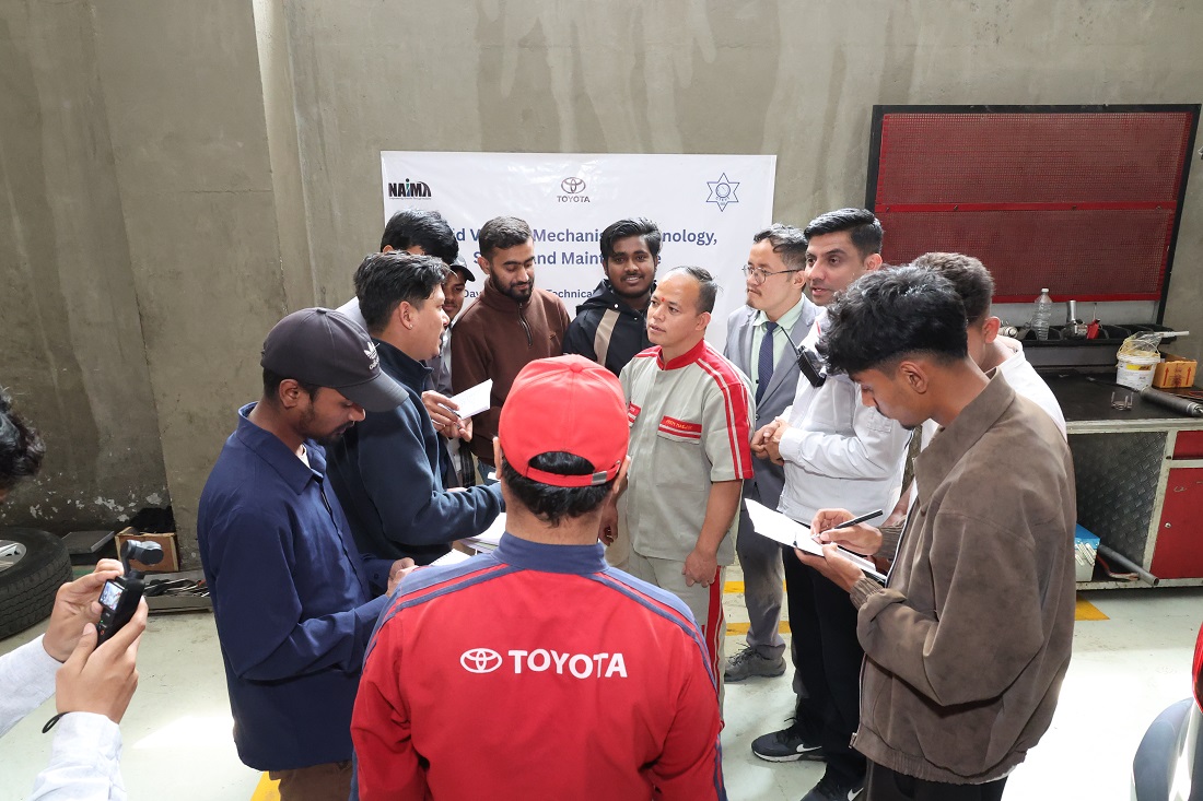नाइमाको समन्वयमा हाइब्रिड सवारीसाधन मर्मतसम्भारसम्बन्धी प्राविधिक तालिम सम्पन्न