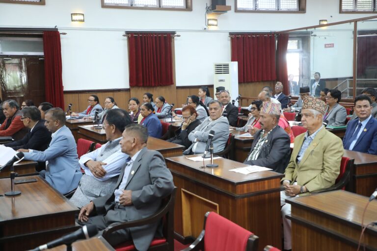 राष्ट्रियसभाका चार समिति सभापति निर्विरोध चयन