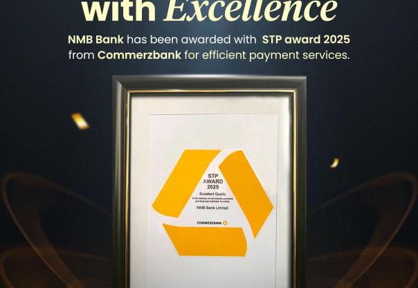 एनएमबि बैंकलाई कमर्ज बैंक जर्मनीबाट ‘एसटीपी अवार्ड २०२५’ प्रदान