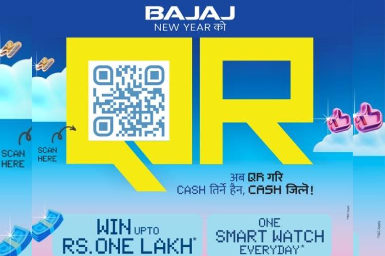 बजाजको क्यूआर क्याम्पेन, भाग्य चम्काउन एक स्क्यान