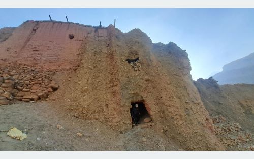 Ancient monastery inside a cave in Chhusang   