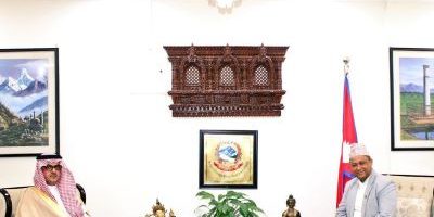 परराष्ट्रमन्त्री खनालसँग साउदी अरेबियाका राजदूतको शिष्टाचार भेट