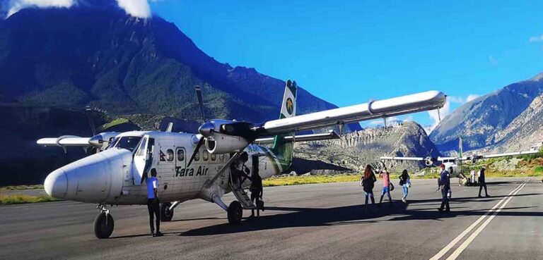 पोखरा–जोमसोम मार्गमा हवाई यात्रुको सङ्ख्या घट्दो