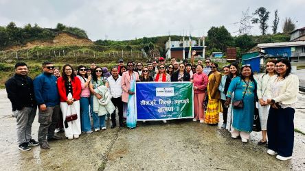 सानिमा रिलायन्स लाइफका कर्मचारी र अभिकर्ताले गरे गुराँसको राजधानी भ्रमण