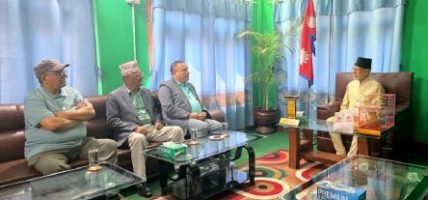 प्रदेश प्रमुख मियाँ र मुख्यमन्त्रीबीच भेट