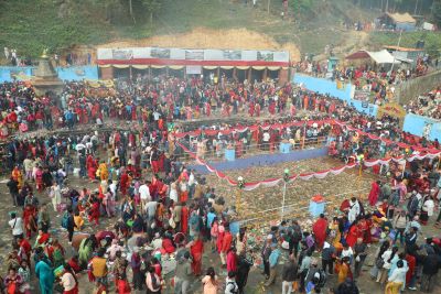 Devotees throng at Matatirtha to pay homage to deceased mothers   