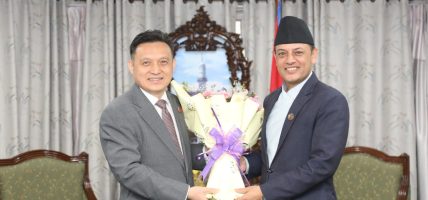 सभामुख अर्यालसँग चिनियाँ राजदूतको शिष्टचार भेट