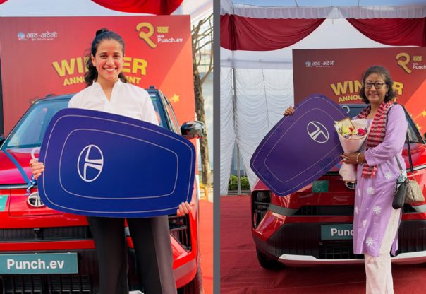 भाटभाटेनीमा सपिङ गर्दा रोशनी सिंह र समिता प्रधानले जिते टाटा पन्च ईभी