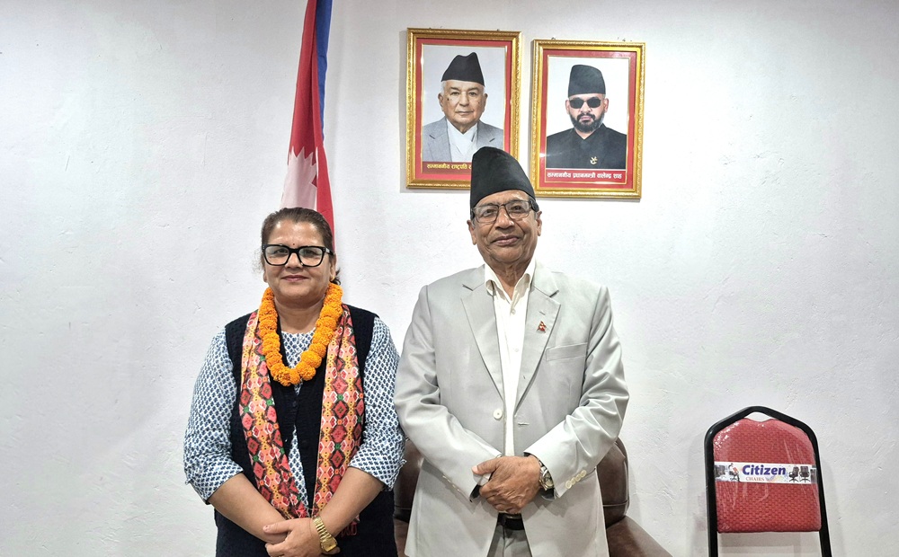 राष्ट्रियसभा उपाध्यक्ष भण्डारी र गण्डकी प्रदेश प्रमुखबीच भेटवार्ता