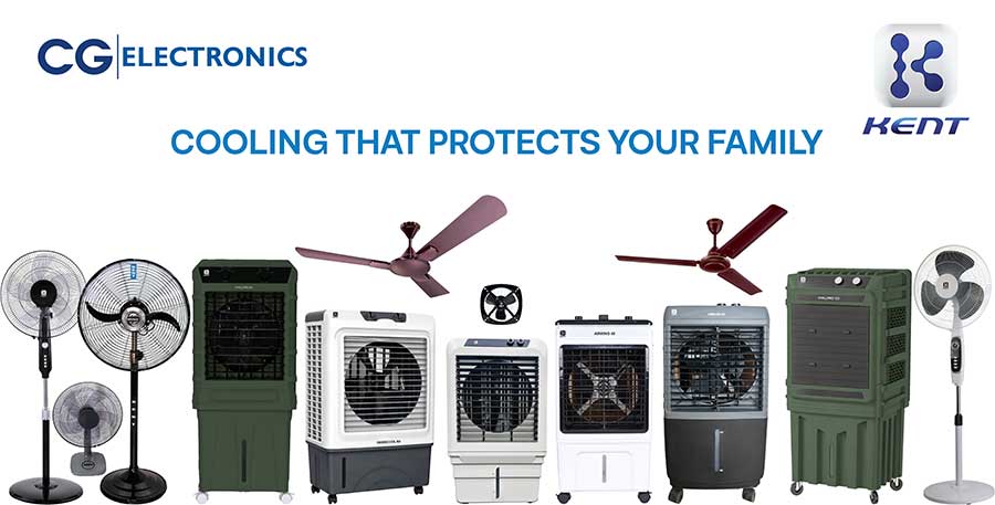 गर्मीमा आराम दिने केन्ट एअर कूलर तथा फ्यानहरूको नयाँ दायरा सार्वजनिक