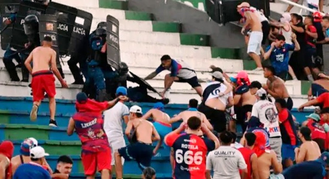 पराग्वे खेलमा हिंसा, दर्जनौँ घाइते