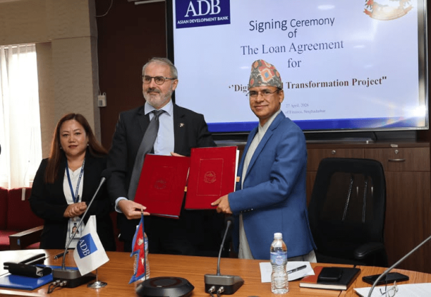 डिजिटल रूपान्तरण परियोजनाको लागि सरकार र एडीबीबिच ऋण सम्झौता