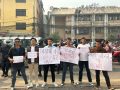 सरस्वती क्याम्पसका विद्यार्थीहरुले गरे विरोध प्रदर्शन(तस्विरहरु)