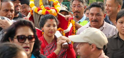 महागौरी/पार्वती देवीको प्राचीन मूर्ति पुनः ऐतिहासिक स्थान मरू क्षेत्रमा पुनर्स्थापना