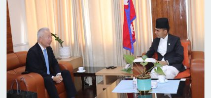 सञ्चारमन्त्री तिमिल्सिनासँग जापानी राजदूतको शिष्टाचार भेट