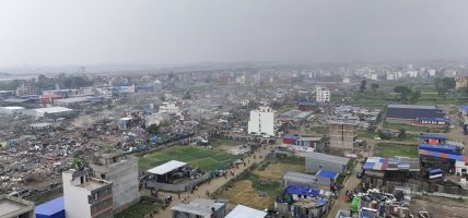 ड्रोनबाट यस्तो देखियो भत्काएकाे मनोहराकाे सुकुम्वासी बस्ती (तस्बिरहरु)