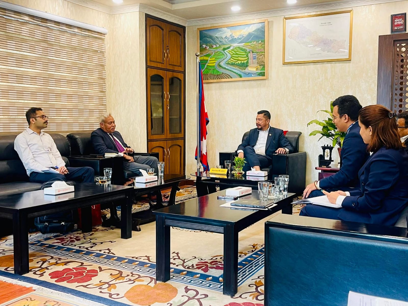 चीन र भारतका राजदूतसँग ऊर्जा सहकार्यबारे छलफल, क्षेत्रीय ऊर्जा चुनौती समाधानमा जोड