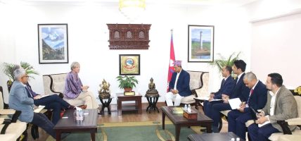 परराष्ट्रमन्त्री शिशिर खनाल र युरोपेली राजदूत भेरोनिक लोरेन्जाबिच भेटवार्ता