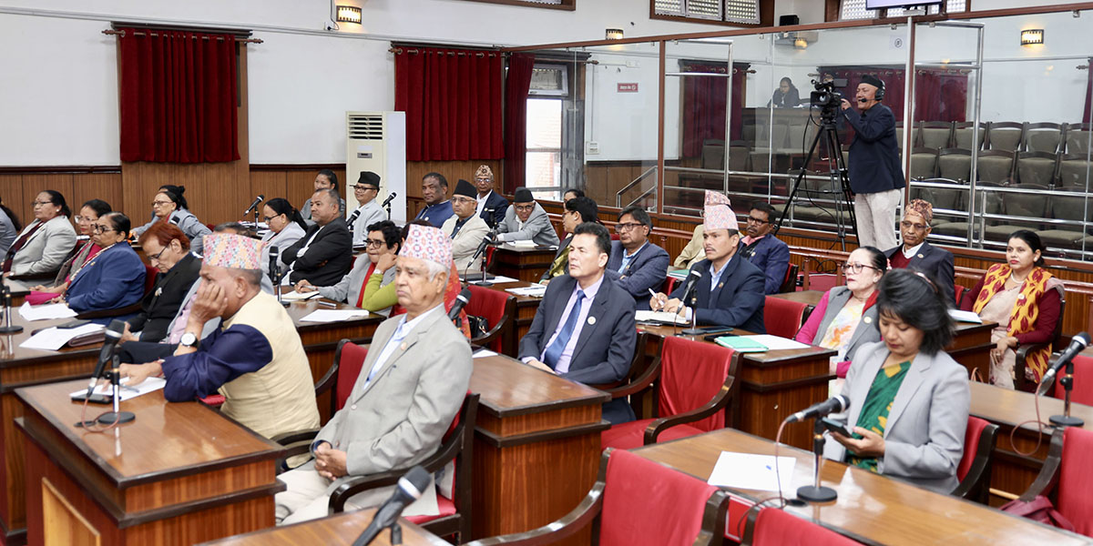 जनजाति आयोगको प्रतिवेदन राष्ट्रियसभासमक्ष पेस, शोक प्रस्ताव पारित