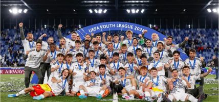 रियल म्याड्रिड बन्याे युथ लिगको च्याम्पियन