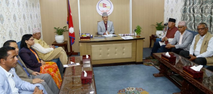प्रतिपक्षी दलका नेताहरूले भेट सभामुखलाई