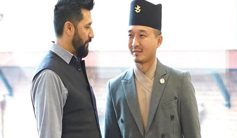 राजीनामाको हल्लाबीच रवि लामिछानेलाई भेट्न बूढानीलकण्ठ पुगे सुधन गुरुङ