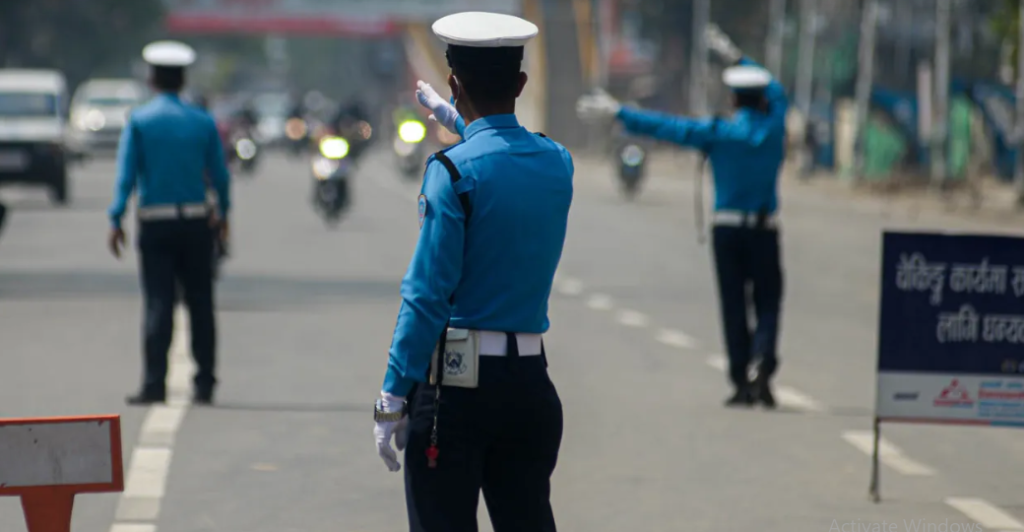 ट्राफिक कारबाहीमा ९५ हजार ७७ सवारीसाधन