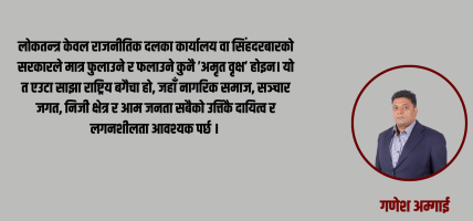 लोकतन्त्रको दुई दशक : उपलब्धि, चुनौती र अबको रूपान्तरण
