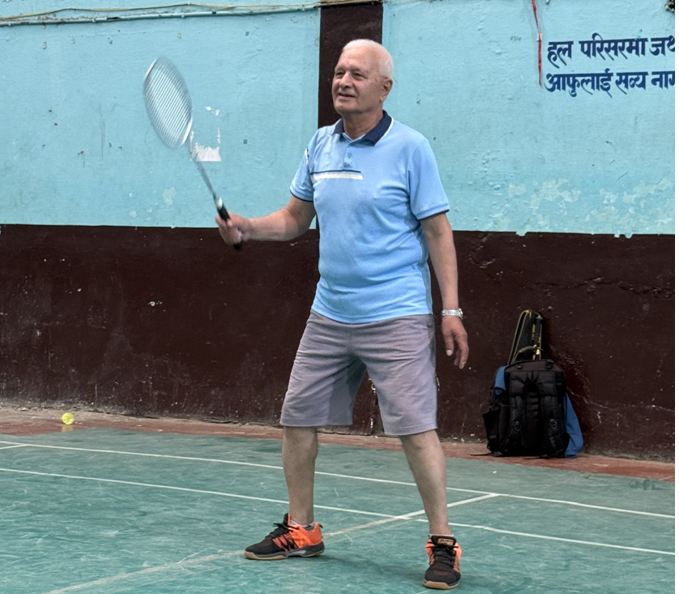 त्रिहत्तर वर्षीय चन्दको ‘ब्याडमिन्टन’ मोह