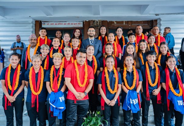 महिला फुटबल टोलीको प्रगति प्रशंसनीयः मन्त्री पोखरेल महिला फुटबल टोलीको प्रगति प्रशंसनीयः मन्त्री पोखरेल