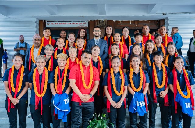 महिला फुटबल टोलीको प्रगति प्रशंसनीयः मन्त्री पोखरेल महिला फुटबल टोलीको प्रगति प्रशंसनीयः मन्त्री पोखरेल