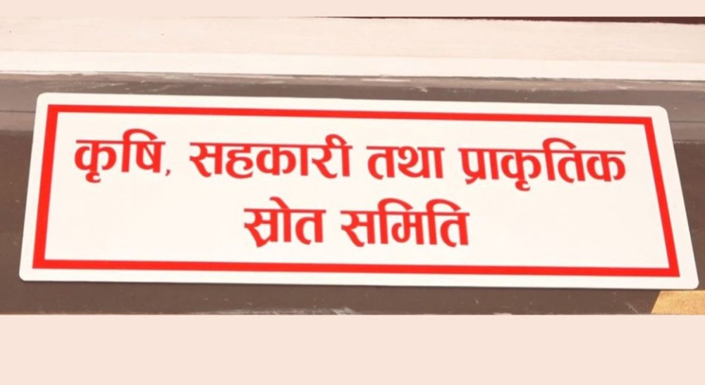 कृषि, सहकारी तथा प्राकृतिक स्रोत समितिको बैठक हुँदै