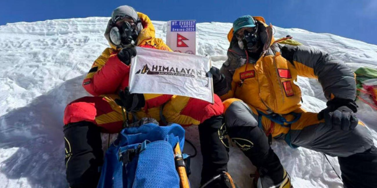 सगरमाथा र लोत्से आरोहण गर्ने पहिलो टोली बन्यो चिनियाँ आरोही सी जुन्जीको टोली